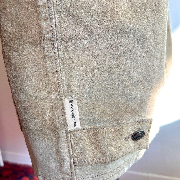 Vintage 80s/90s W&W Wash & Wear Washable Suede Vest – Unisex – Canadian Made - Picture 3 of 10